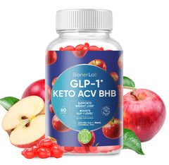 BionerLab Keto ACV Gummies bottle with label and 60 gummies