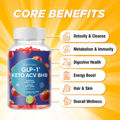 BionerLab Keto ACV Gummies packaging box displaying vegan and non-GMO credentials