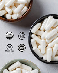 Serving suggestion: three capsules with water