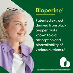 Close-up of Bioperine 10mg vegetarian capsules