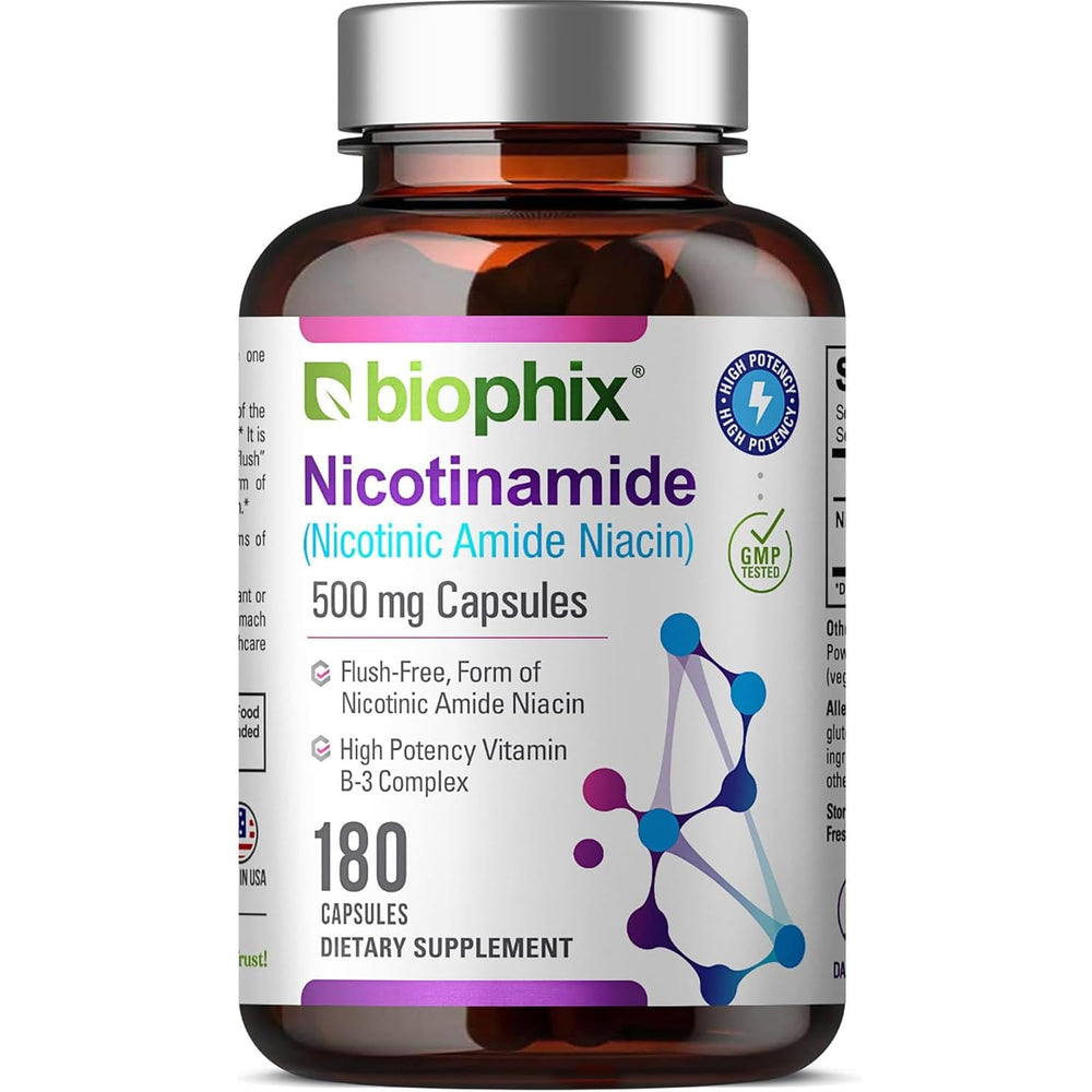 Biophix B-3 Nicotinamide 500 mg bottle label