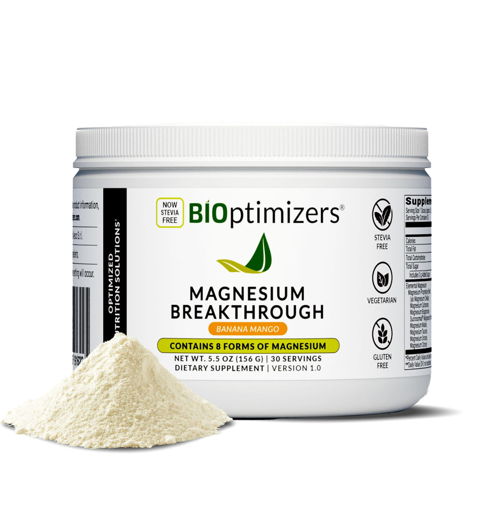 BIOptimizers Magnesium Breakthrough Drink bottle with label