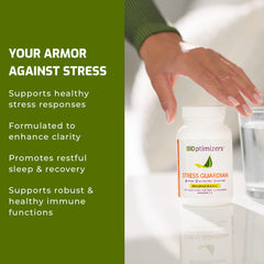 Stress Guardian bottle with label close-up