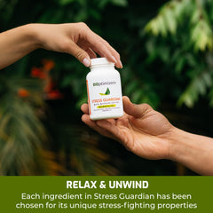 Healthy stress response concept with Stress Guardian