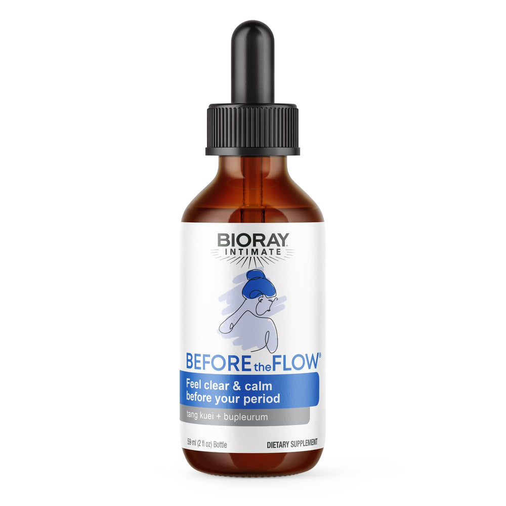 BIORAY Before The Flow 2 oz tincture bottle