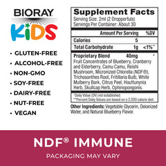 Close-up of bottle label and 2 fl oz measurement