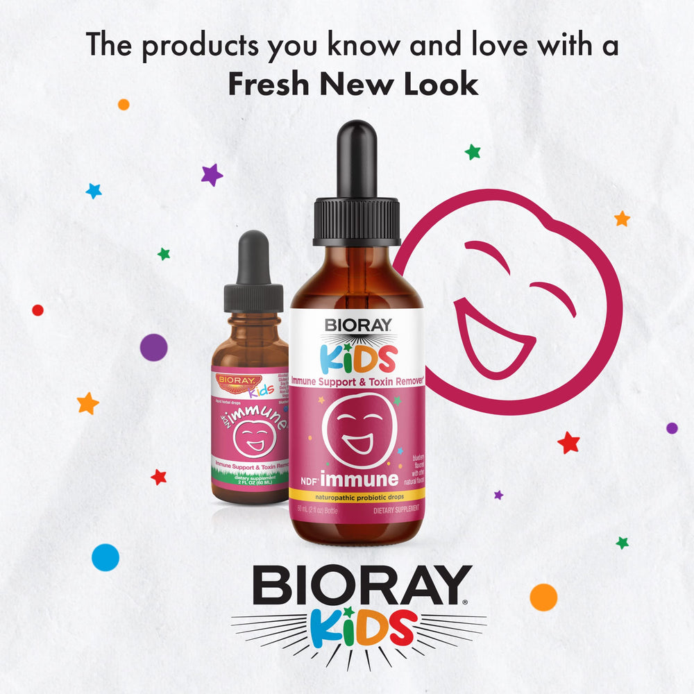 Serving dropper showing dosage for Kids NDF Immune Blueberry
