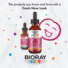 Serving dropper showing dosage for Kids NDF Immune Blueberry