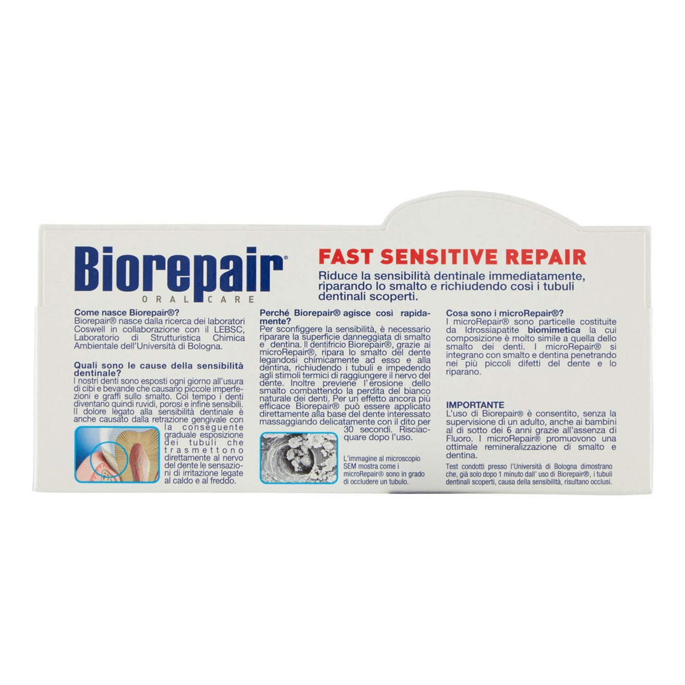 Biorepair enamel repair and microRepair illustration with packaging