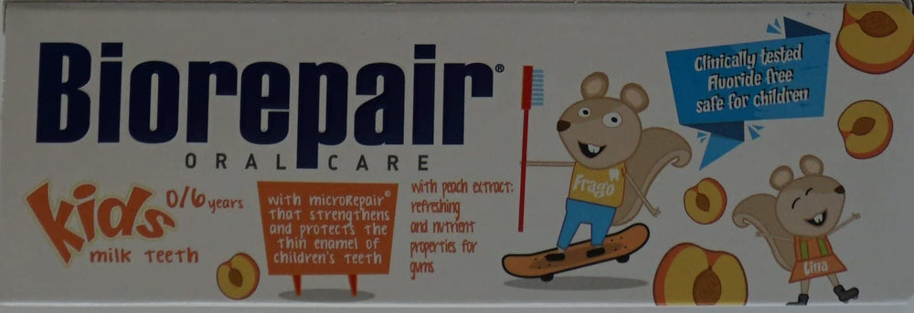 Back of Biorepair Kids packaging showing Made in Italy