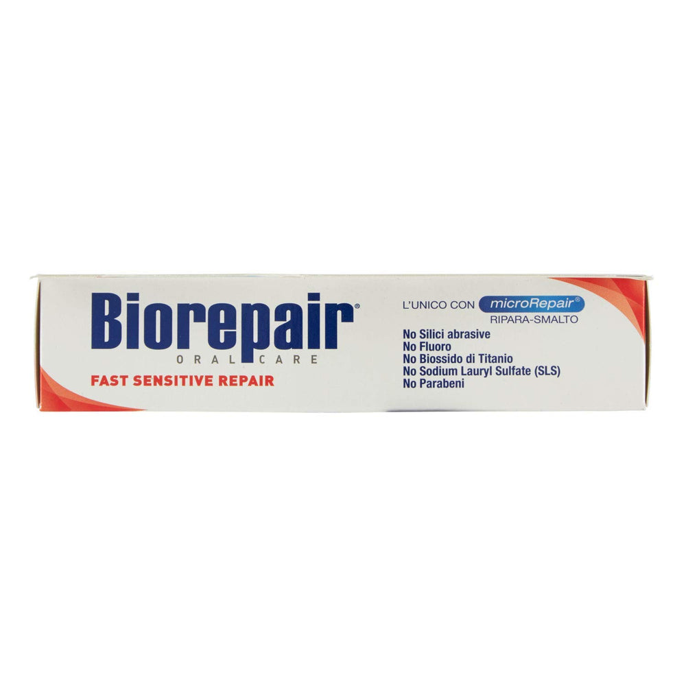 Biorepair packaging showing Italian quality and labeling
