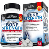 BioSchwartz Bone Strength Supplement bottle on white background