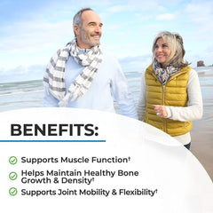 Label showing D3 and K2 for calcium delivery