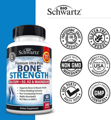 BioSchwartz Bone Strength product alongside related store branding