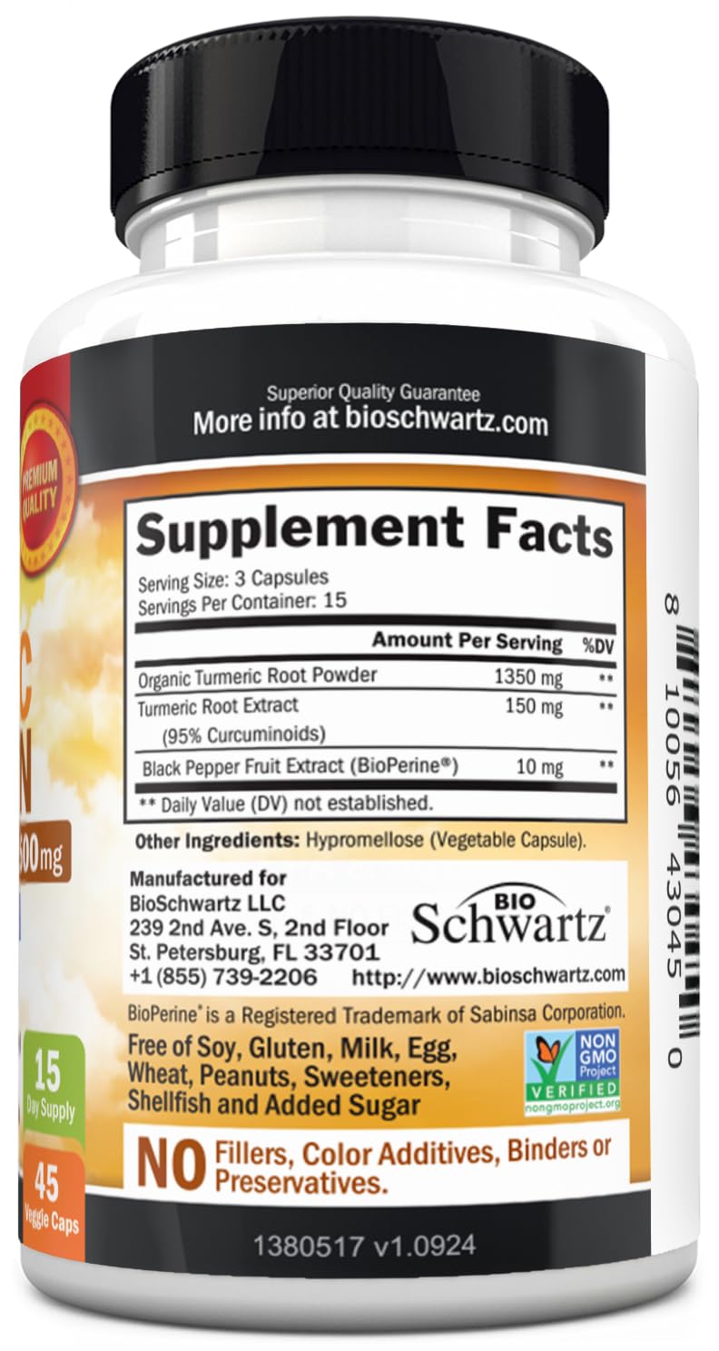 Capsule scene emphasizes 95% curcuminoids for a potent extract.
