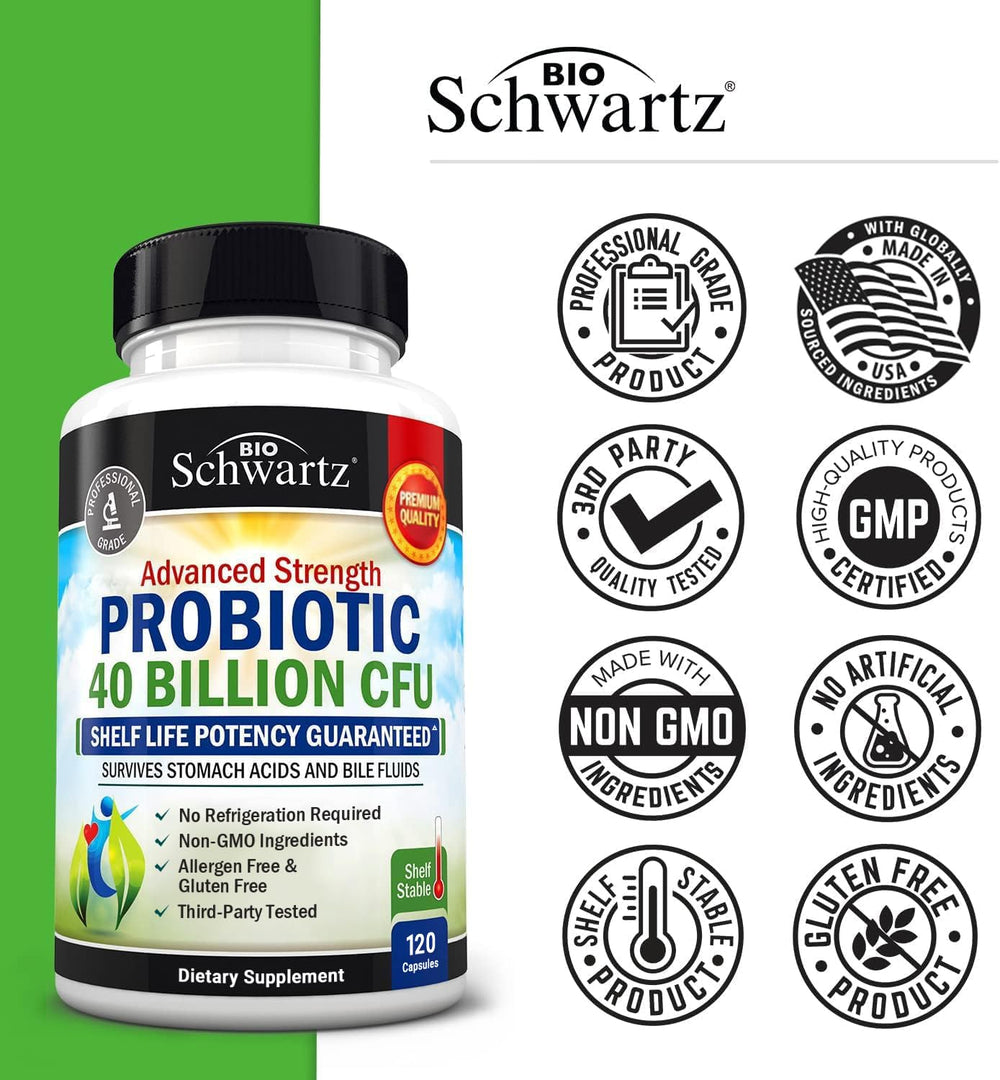 120-count probiotic bottle for daily use