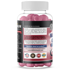 Packaging and box of BioSchwartz Sugar Free Magnesium Gummies Berry flavor