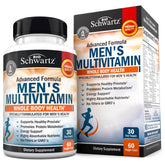 BioSchwartz Men's Multivitamin bottle – 60 count, front view