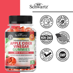 BioSchwartz vegan detox gummies pack emphasizing allergen-free, clean formula.
