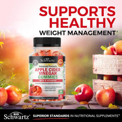 BioSchwartz weight-management gummies in pack suggesting healthy lifestyle and appetite awareness.