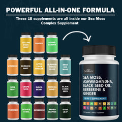 Immune-support ingredients Elderberry and Manuka Honey powder