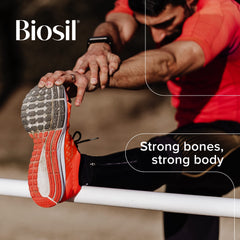 Healthy lifestyle person emphasizing bone health