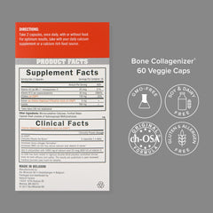 Back label view of Biosil Bone Collagenizer Ultra Pack 2