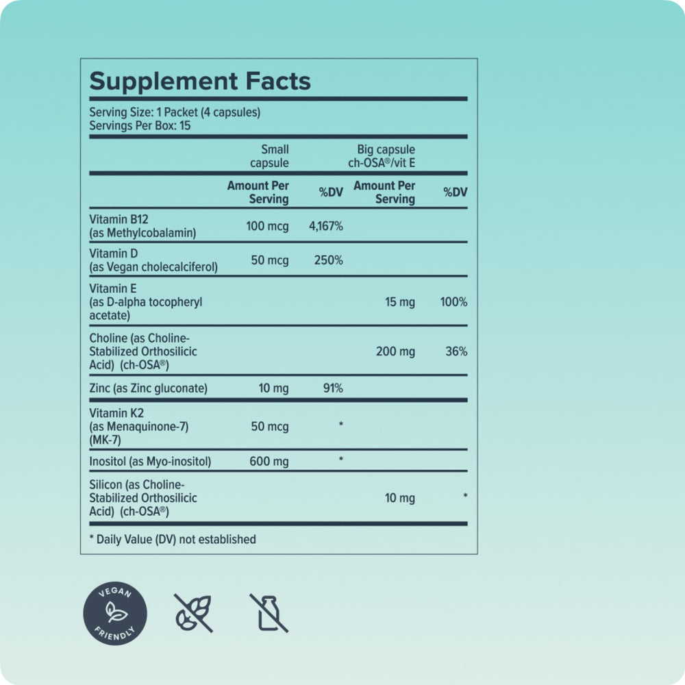 Biosil BounceBack two-week supply graphic signals a quick-start wellness routine.
