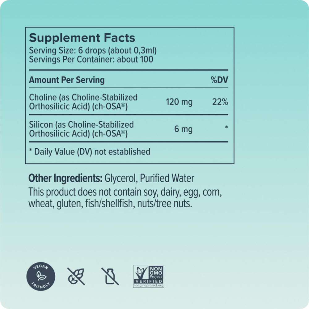 Biosil Collagen Booster Drops with glass dropper