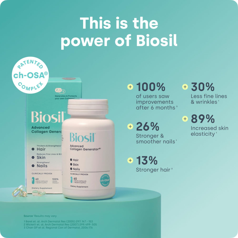Packaging and label of Biosil Collagen Booster