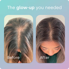 Illustration of hair growth and nail strengthening