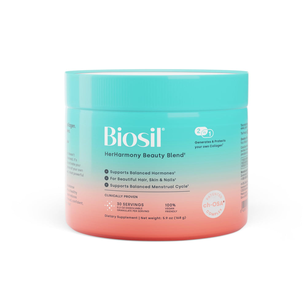 Main product image of Biosil HerHarmony Beauty Blend 5.9 oz bottle.