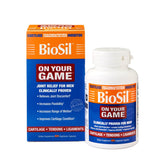 Biosil On Your Game bottle and capsules on white background