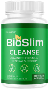 Bottle of BioSlim Cleanse Capsules with 60 capsules