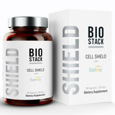 BIOSTACK Cell Shield hero shot featuring Setria liposomal glutathione
