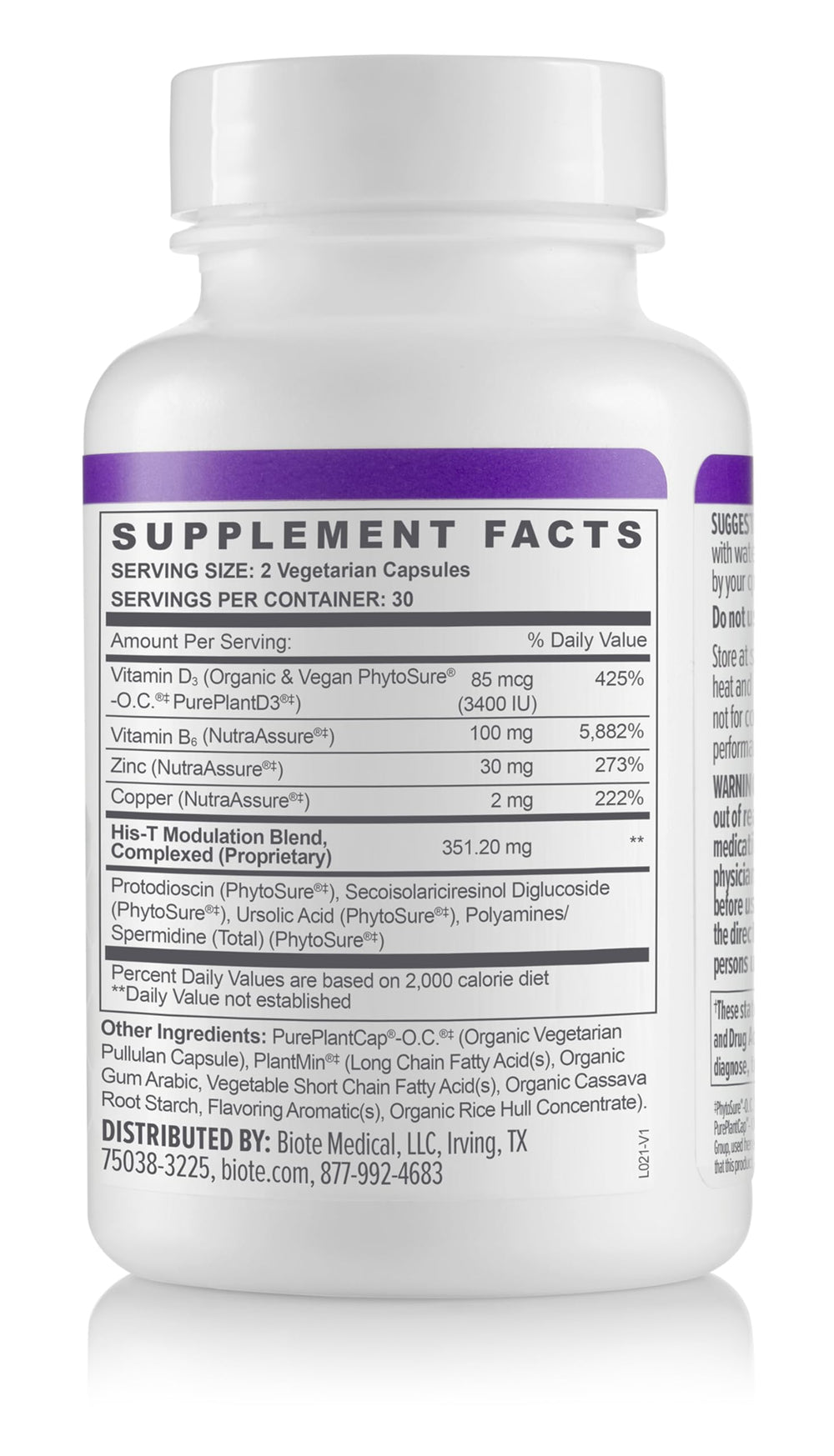 HIS-T capsules for energy and focus support