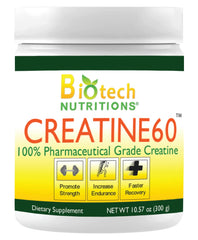 Biotech Nutritions Creatine 60 container front view