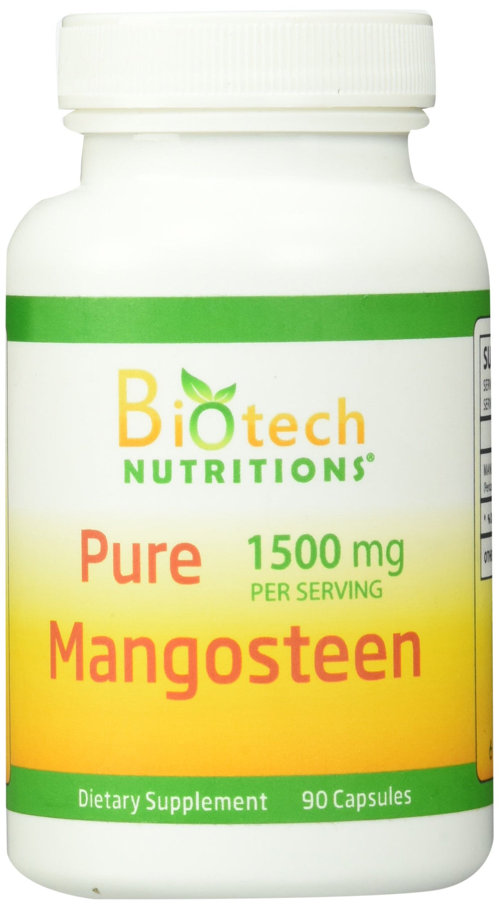 Biotech Nutritions Pure Mangosteen Capsules bottle front