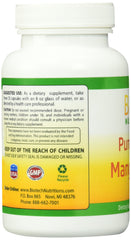 Supplement facts and label of Mangosteen capsules