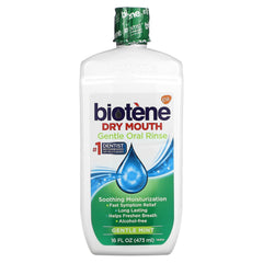 Biotene Mild Mint Moisturizing Gentle Oral Rinse bottle 16 oz