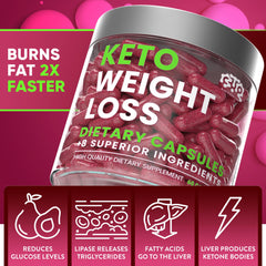 Bioteque Lab keto capsules closeup showing easy daily use for appetite management