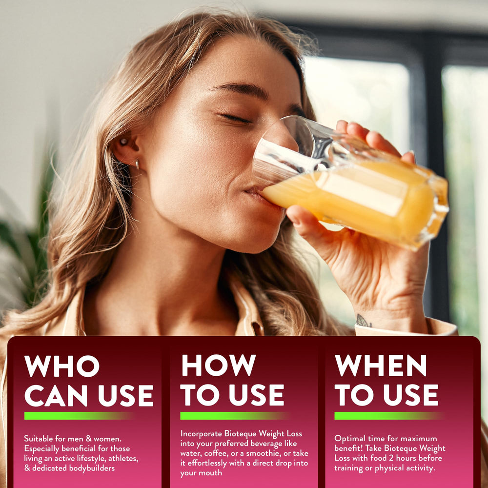 BIOTEQUELAB Keto Weight Loss Drops capsules illustrating appetite control concept.