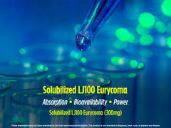 Label shows 300mg LJ100 Longjack per softgel