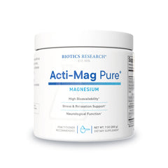 Biotics Acti-Mag Pure tub with magnesium glycerophosphate powder