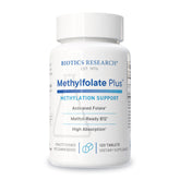 Biotics METHYLFOLATE Plus bottle front label – 120 tablets
