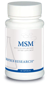 Bottle of Biotics Research MSM Potent Sulfur supplement