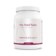 Biotics Pre Natal Packs bottle with packaging