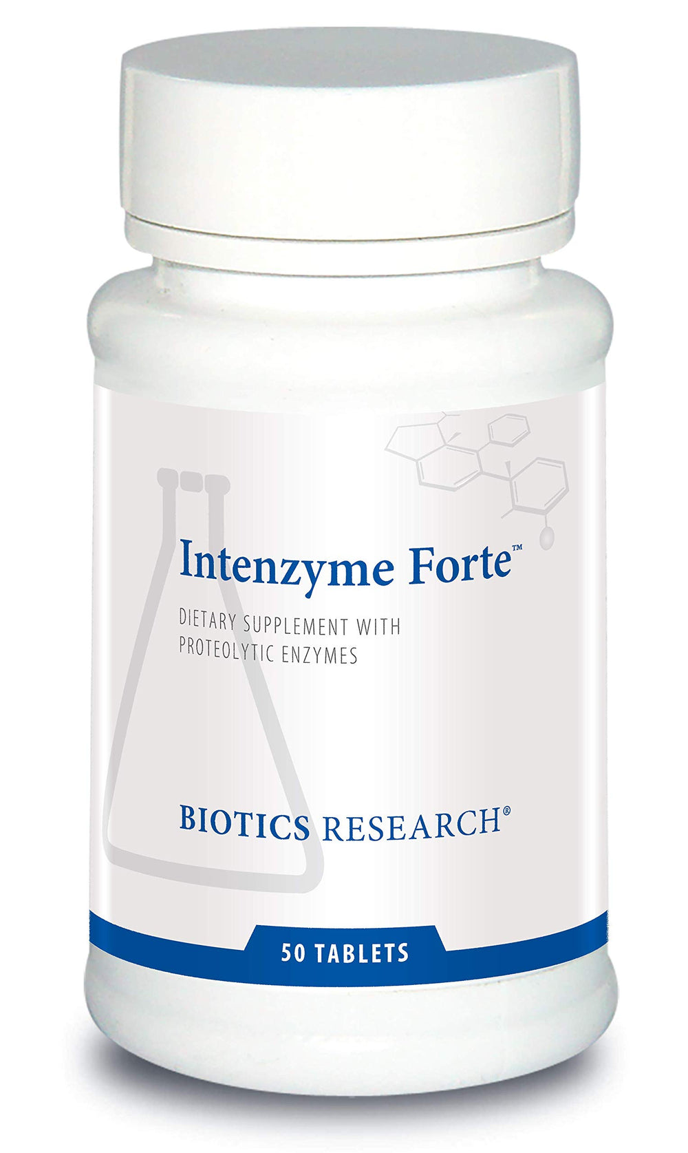 Biotics Research Intenzyme Forte proteolytic pancreatic enzymes in tablet form