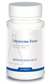 Biotics Research Intenzyme Forte proteolytic pancreatic enzymes in tablet form