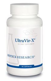 Front view of Biotics Research UltraVir-X 90 capsules bottle